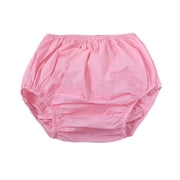 Pack of 4 Elastic Waist Adult Water Resistant Incontinences Underwear Protective Diaper Covers Reusable Plastic Pants