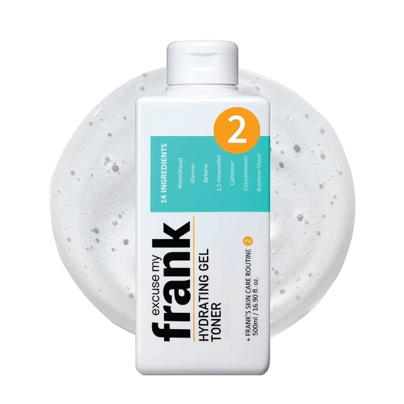 (Pack of 4) Excuse My Frank Facial Toner Gel Hydrating 16.9 Fl Oz
