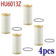 Pack of 4-FILTER - Oil Filter, HU 6013 z, For Audi, Porsche, Seat, Skoda, VW