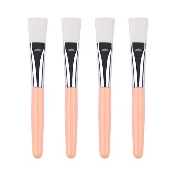 Pack of 4 Facials Mask Applicators Brushes Hygienic Synthetic Fiber Bristles for Precise Skincare Hygienic Application