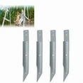 thumbnail image 1 of Pack of 4 Fence Post Repair - Upgraded Fence Post Anchor Ground Spike for Repair Tilted/Broken Wood Fence Post, 1 of 6