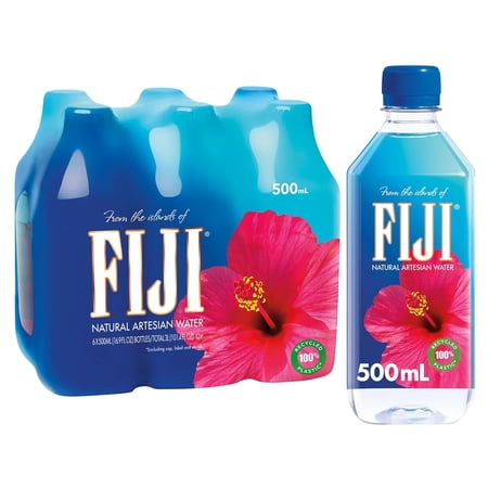 (Pack of 4) Fiji Water Natural Artesian Water 101.4 Fl Oz