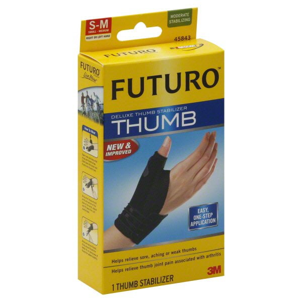 Pack of 4 Futuro Deluxe Thumb Stabilizer Small/Medium - 1.00 ea ...