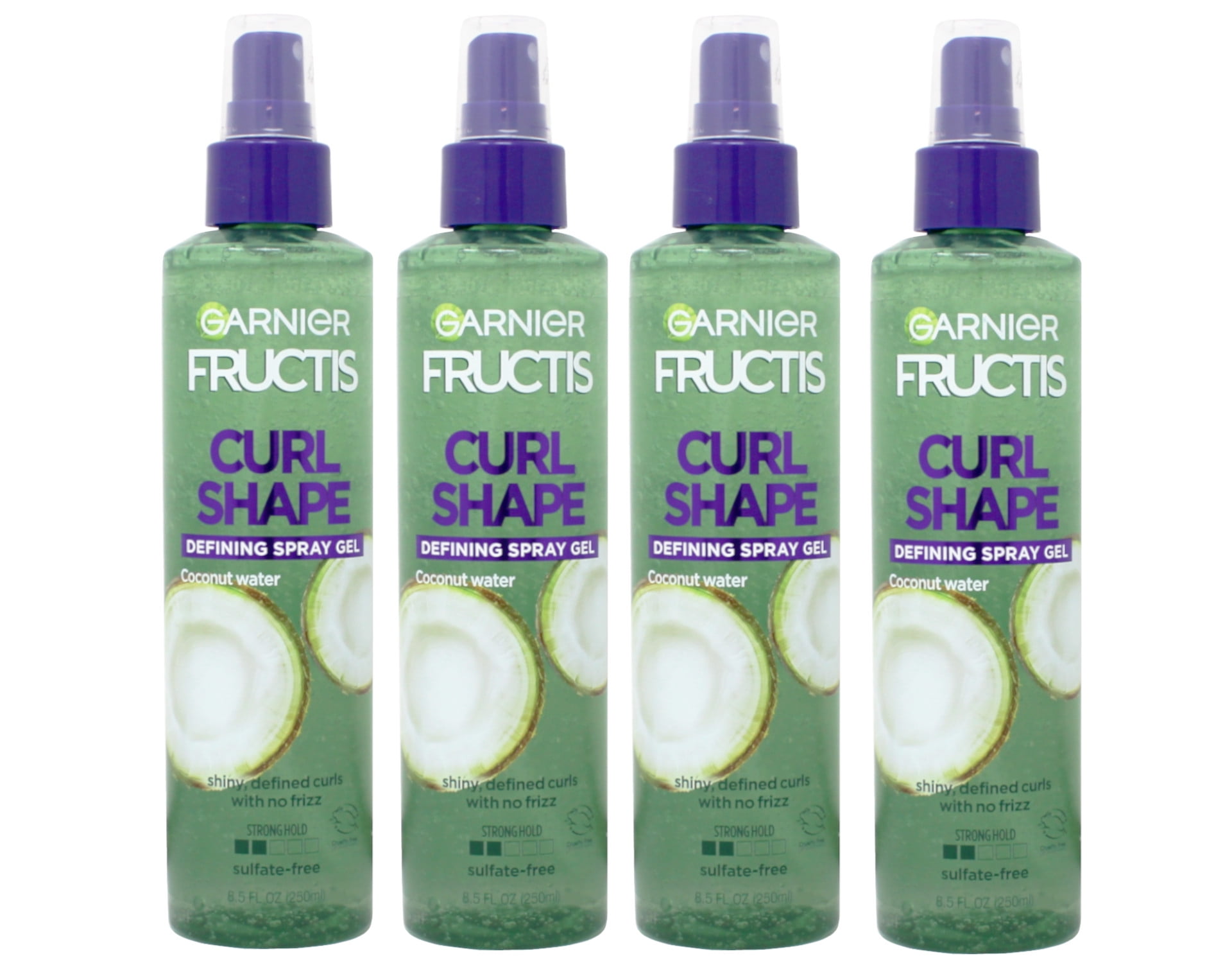 Pack of 4 Garnier Fructis Style Curl Shaping Spray Gel Curl