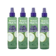 Pack of 4 Garnier Fructis Style Curl Shaping Spray Gel Curl Defining Strong 8.5 Fl oz.