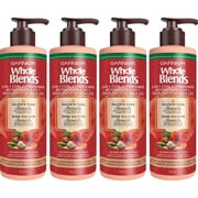 Pack of 4 Garnier Whole Blends 5 in 1 Curl Conditioner with Royal Hibiscus Shea Butter, 12 fl oz