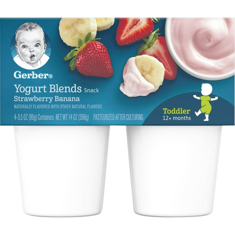 Gerber organic yogurt sales melts banana strawberry