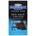 thumbnail image 1 of Pack of 4 Ghirardelli Intense Dark Sea Salt Dark Chocolate Squares with 60% Cacao - 4.1 oz - Package may vary, 1 of 2