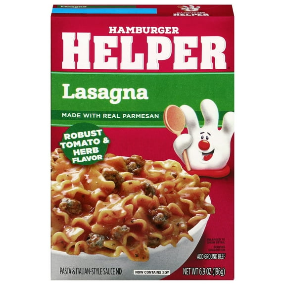 Pack of 4 Hamburger Helper Robust Tomato & Herb Lasagna Pasta & Sauce Mix - 6.9 oz - Package may vary