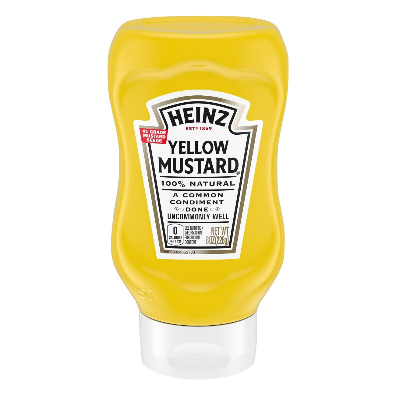 Pack of 4 Heinz Yellow Mustard - 8 oz - Package may vary