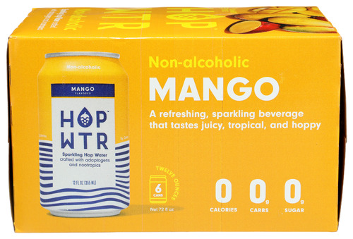(Pack of 4) Hop Water Mango Water 6 Pack 72 Fo