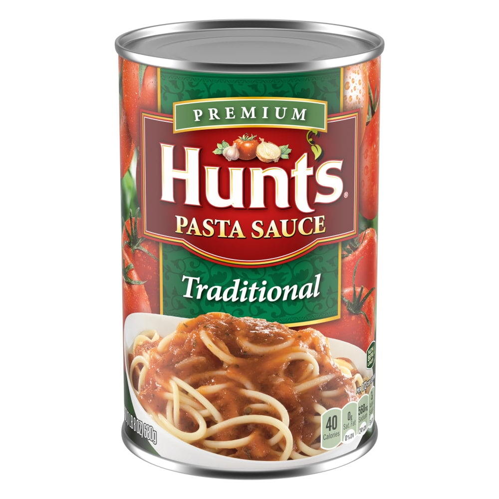 Pack of 4 Hunt's Traditional Pasta Sauce, 24 OZ (packaging may vary)