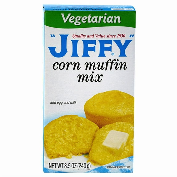 Pack of 4 JIFFY Vegetarian Corn Muffin Mix, 8.5 oz