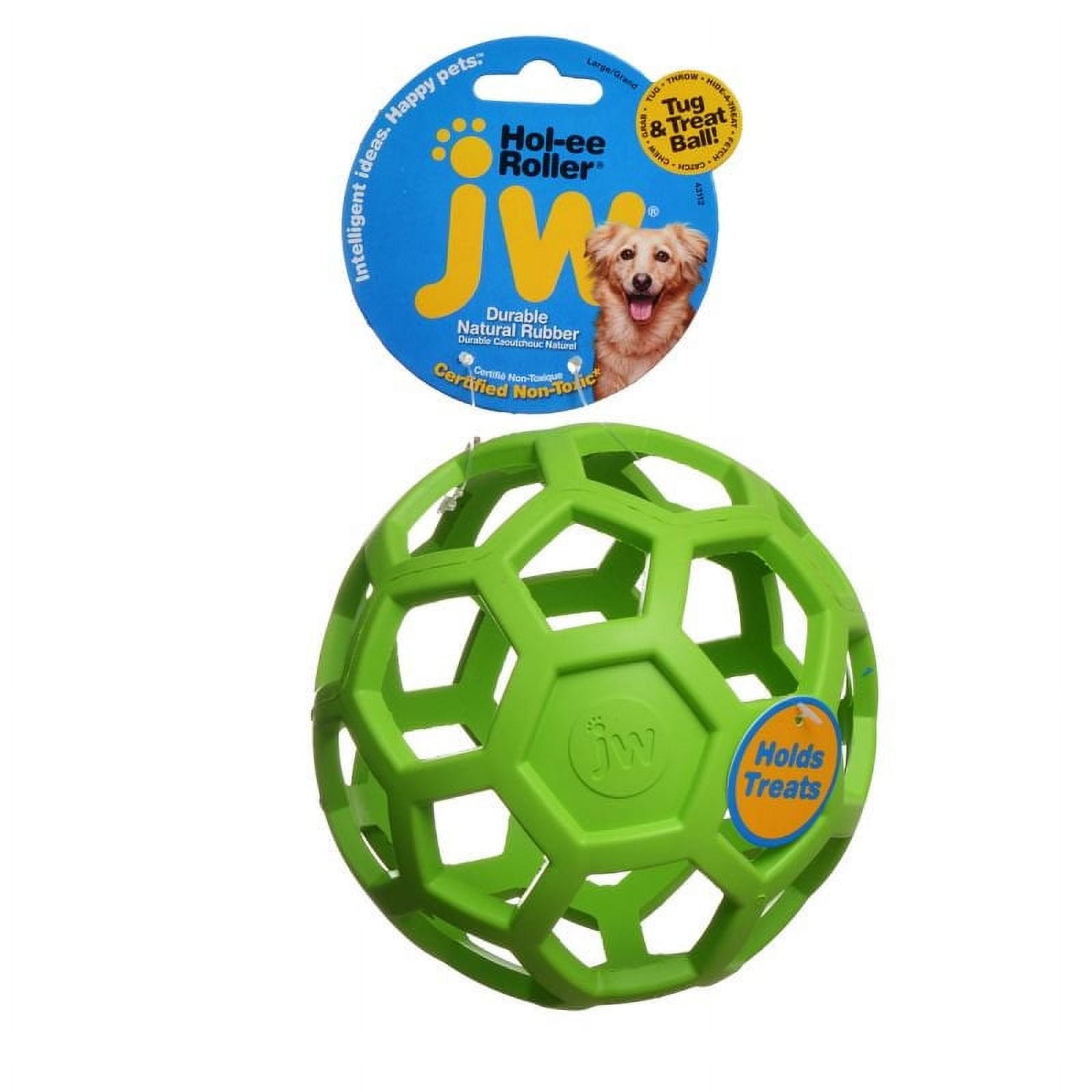 [Pack of 4] JW Pet Holee Roller Dog Chew Toy Assorted Colors Large 1