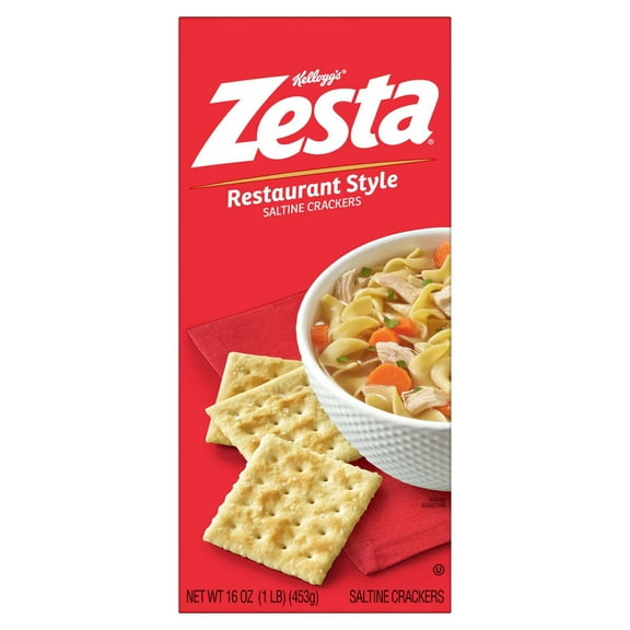 Pack of 4 Kellogg's Zesta Original Saltine Crackers - 16 oz - Package may vary