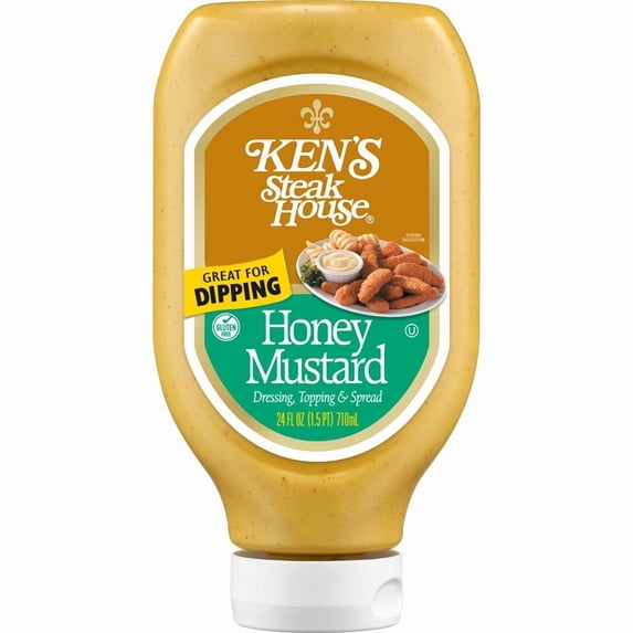 Pack of 4 Ken's Steak House Honey Mustard Dressing - 24 oz - Package may vary