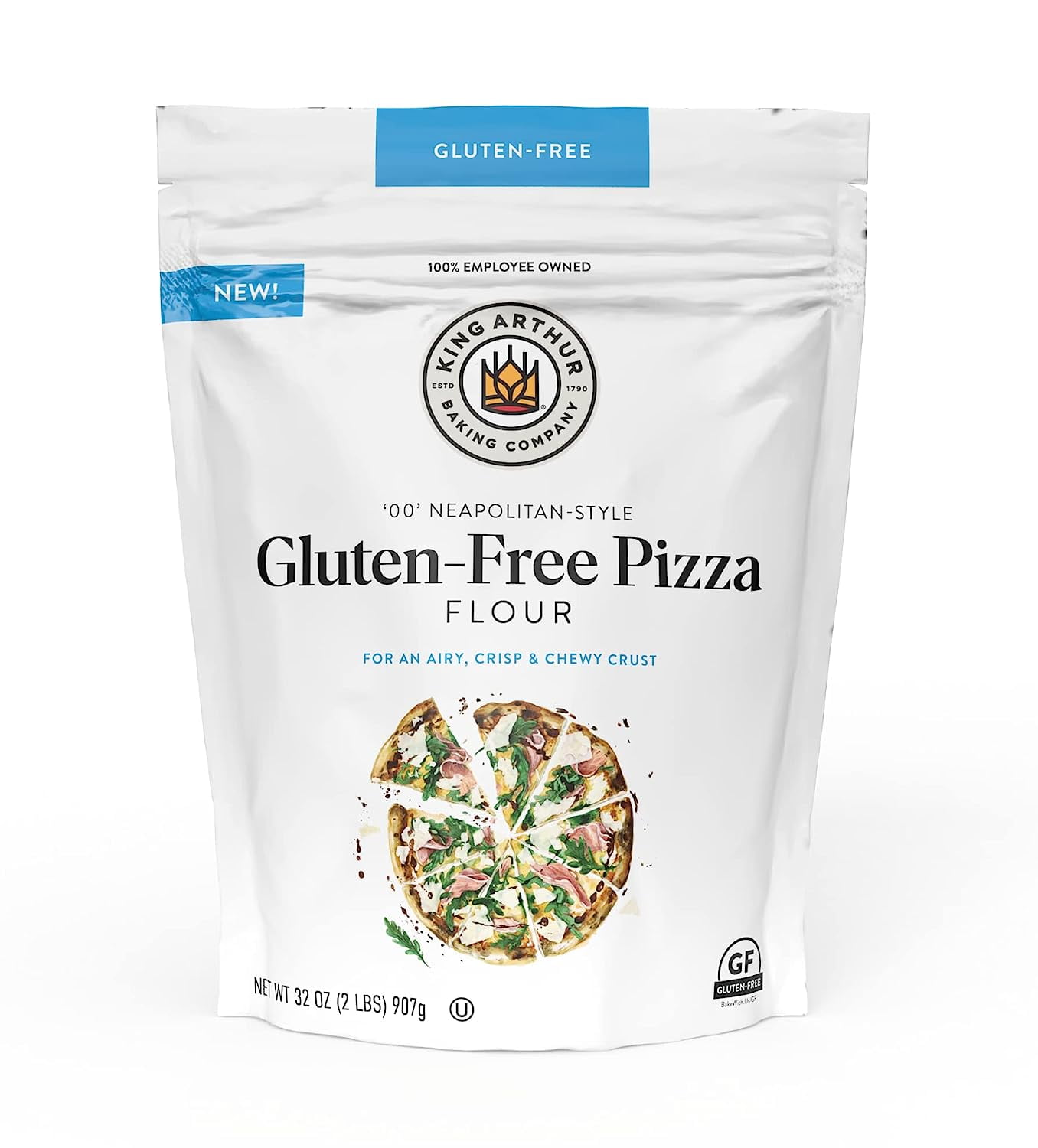 (Pack of 4), King Arthur Gluten-Free Pizza Flour, 32 oz