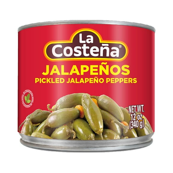 Pack of 4 La Costena Green Pickled Jalapeno Peppers - 12 oz - Package may vary