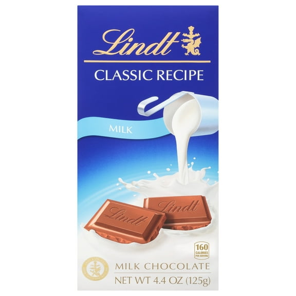 Pack of 4 Lindt Classic Recipe Milk Chocolate Bar - 4.4 oz - Package may vary