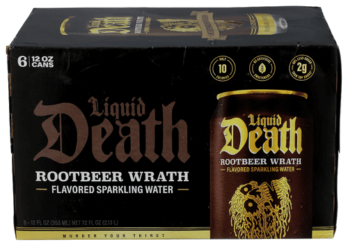 (Pack of 4) Liquid Death Water Sport Brutal Wrath 6-Pack 72 Fo