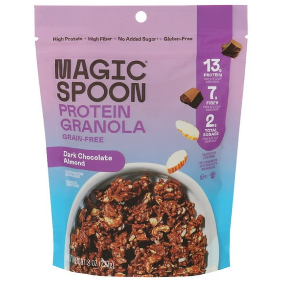 (Pack of 4) Magic Spoon Granola Protein Dark Chocolate Almond 8 Oz