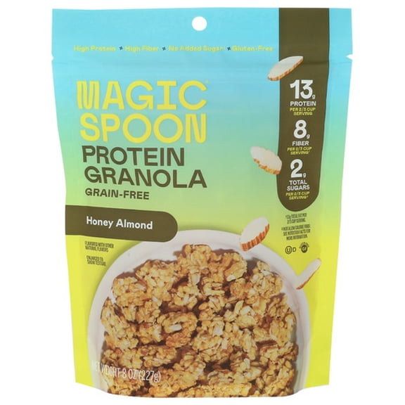 (Pack of 4) Magic Spoon Granola Protein Honey Almond 8 Oz
