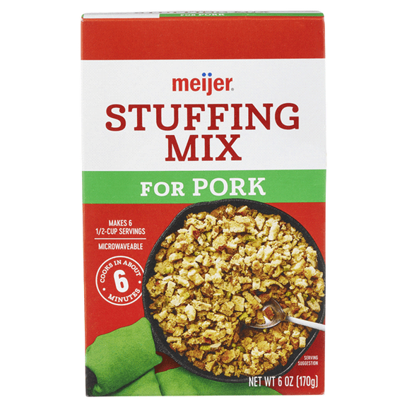 Pack of 4 Meijer Pork Stuffing Mix, 6 oz