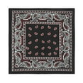 thumbnail image 1 of Pack of 4 Men's Large Handkerchiefs 100% Cotton Solid Hankie (Black and Red), 1 of 2