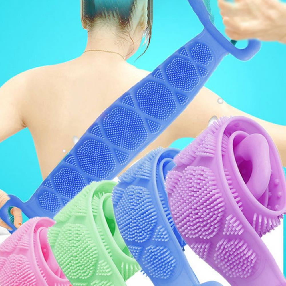 Pack of 4 Men's Women's Exfoliating Bath Towel Shower Towel Body Clean Silicone Rub Back