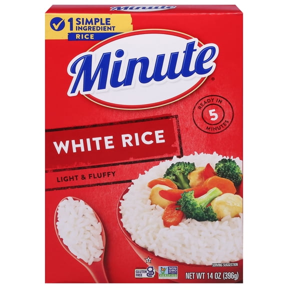 Pack of 4 Minute Instant White Rice - 14 oz - Package may vary