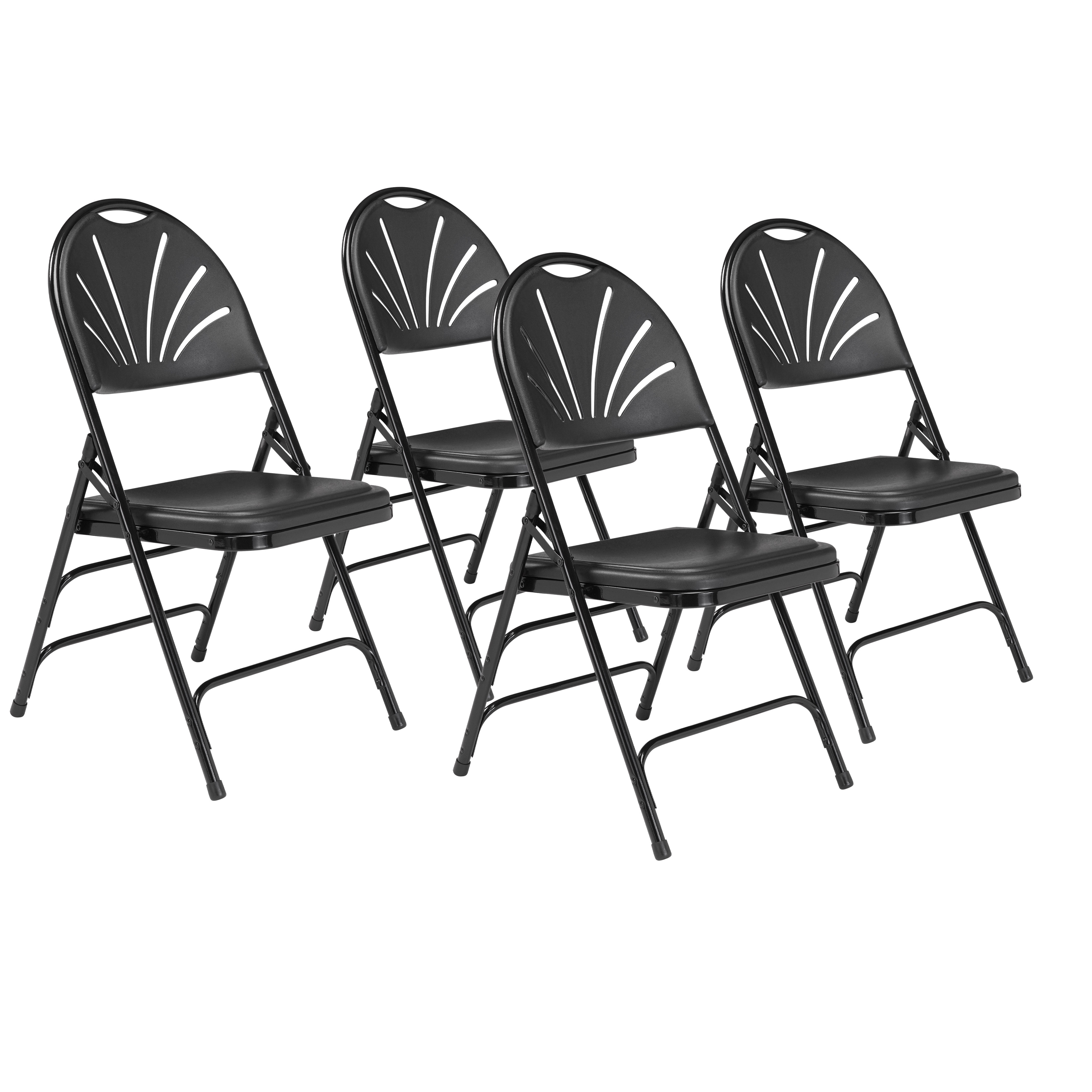 クラウドチェア ブラウン DOD-CDC-BW Pack of 4) NPS 1100 Series Deluxe Fan Back With Triple Brace