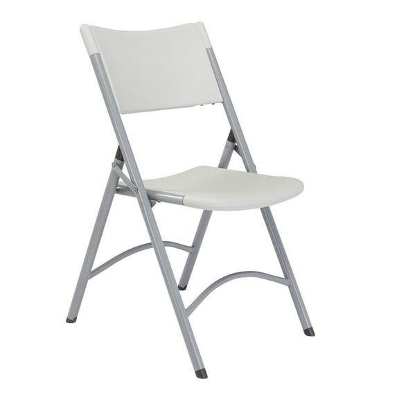 (Pack of 4) NPS 600 Series Heavy Duty Plastic Folding Chair, Speckled Grey