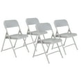 thumbnail image 1 of (Pack of 4) NPS 800 Series Premium Lightweight Plastic Folding Chair, Grey, 1 of 8