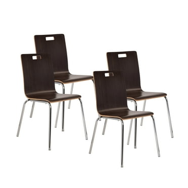 (Pack of 4) NPS Bushwick Café Chair, Espresso