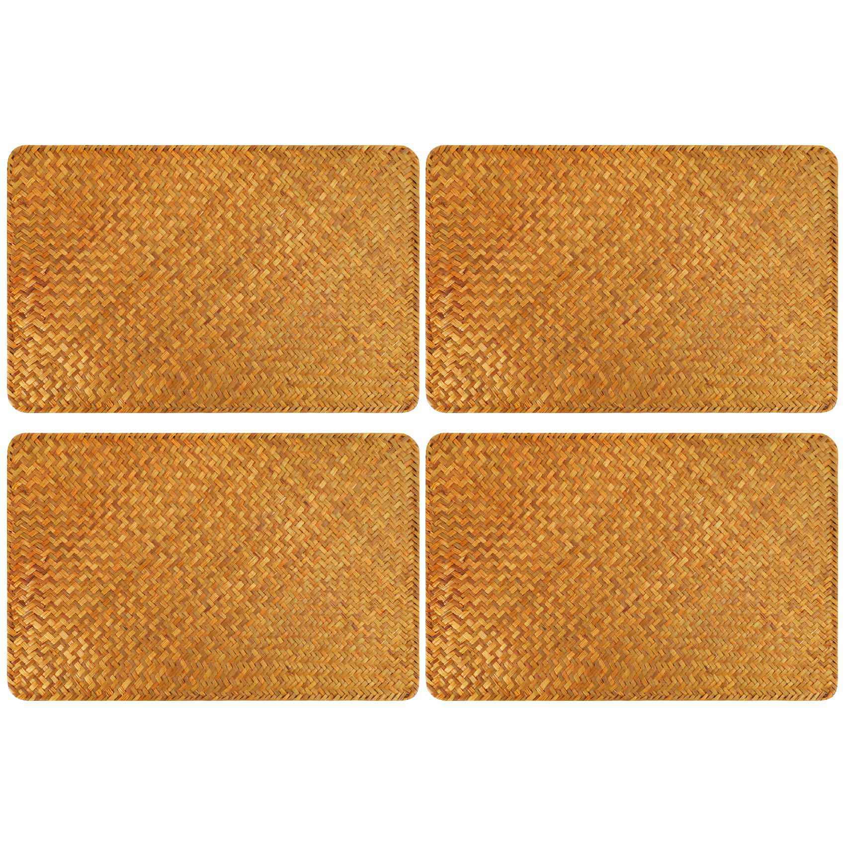Pack of 4, Natural Seagrass Place Mat, 17 Inch X 12 Inch, HandWoven