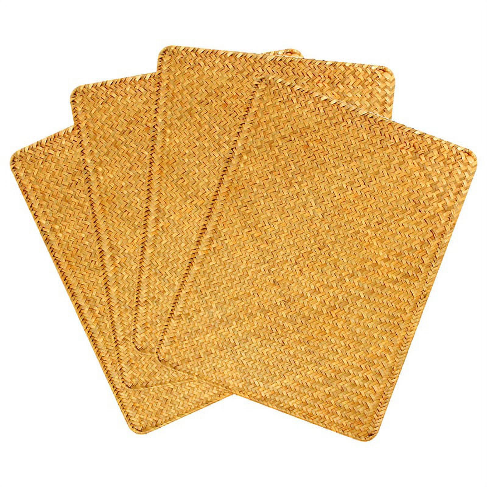 Pack of 4, Natural Seagrass Place Mat, 17 Inch X 12 Inch, HandWoven