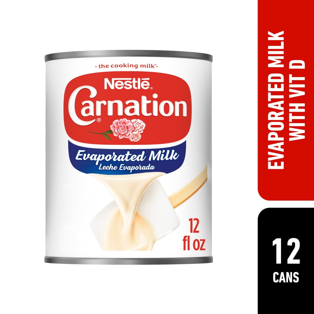 Pack of 4 Nestle Carnation Evaporated Milk with Vitamin D Added, 12 oz (packaging may vary)
