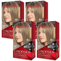 Pack of 4 New Revlon ColorSilk Permanent Color, Dark Ash Blonde 60