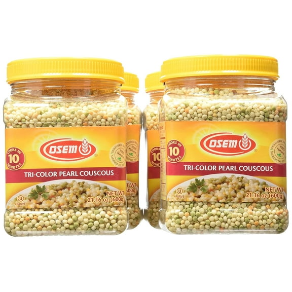 Pack of 4, Osem Tricolor Pearl Couscous, 21.16 oz
