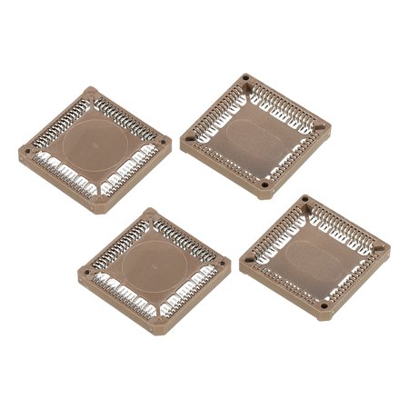 Pack of 4 PLCC68P IC Socket 68Pin 1.26mm Pitch SMT Surface Mounted Devices