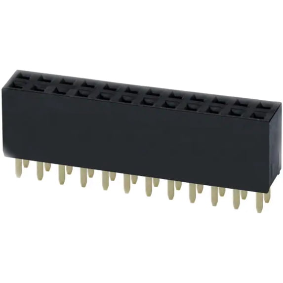 Pack of 4 PPPC122LFBN-RC Connector Header 24 Position 0.100 (2.54mm) Through Hole Gold :Rohs