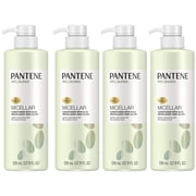 Pack of 4 Pantene Micellar Conditioner, Pro-V Blends, with Aloe Gentle Moisturizing Milk, 17.9 fl oz