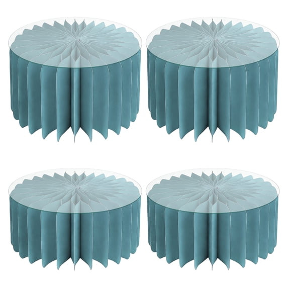 Pack of 4 Paper Dessert Stands Foldable Design Feature Multiple Tiers Setups for Cake Display User Friendly Organizers