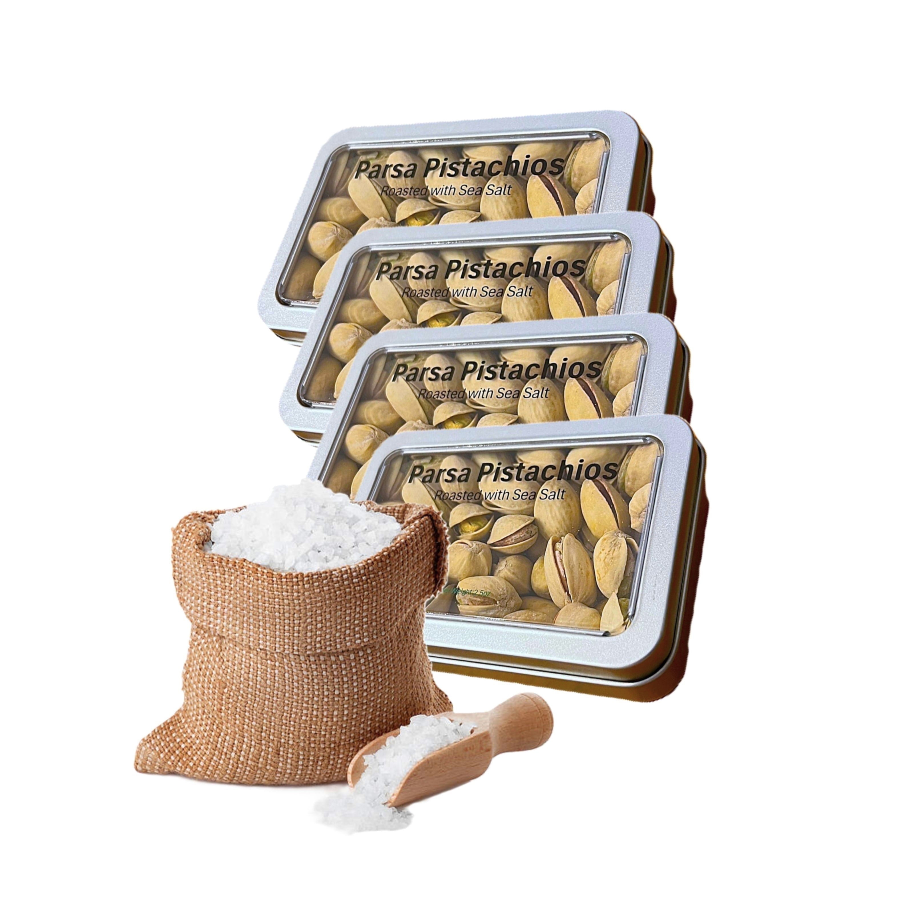 (Pack of 4) Parsa Pistachios - Roasted with Sea Salt