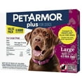 thumbnail image 1 of (Pack of 4) PetArmor PetArmor Plus Flea and Tick Treatment for Large Dogs (45-88 Pounds) 6 count, 1 of 1