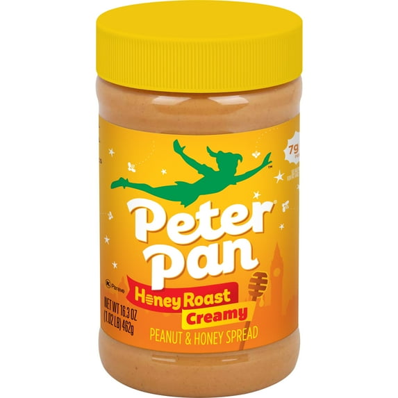 Pack of 4 Peter Pan Honey Roast Creamy Peanut Butter & Natural Honey Spread - 16.3 oz - Package may vary