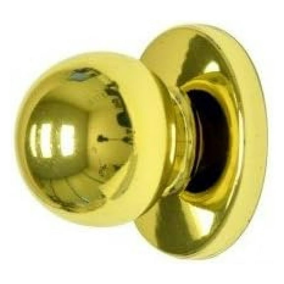 (Pack of 4) Polishied Brass Bi-fold Knob with backplate