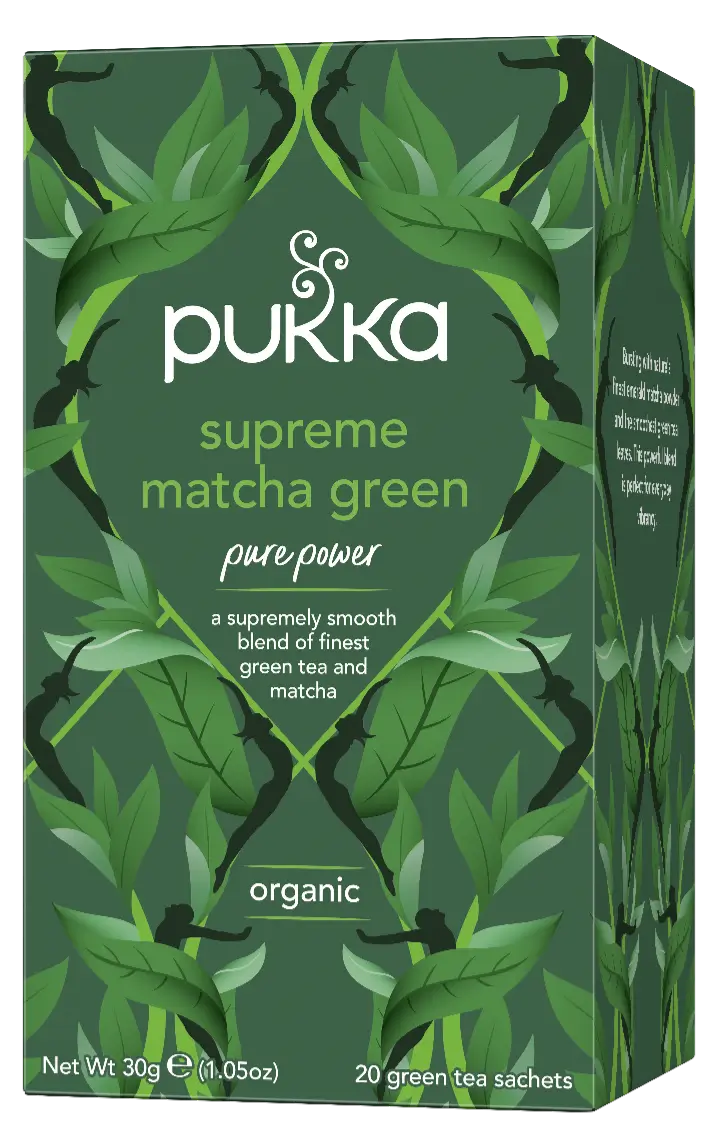 Pack of 4, Pukka Herbs Supreme Matcha Green Tea, 1.05 oz