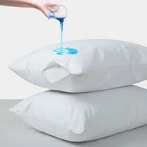 Waterproof Pillow Protectors with Zipper Queen Size 4-Pack Protective Pillow Covers