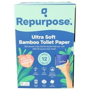 Pack of 4 Repurpose Bamboo Toilet Paper 3-Ply 12 Pc